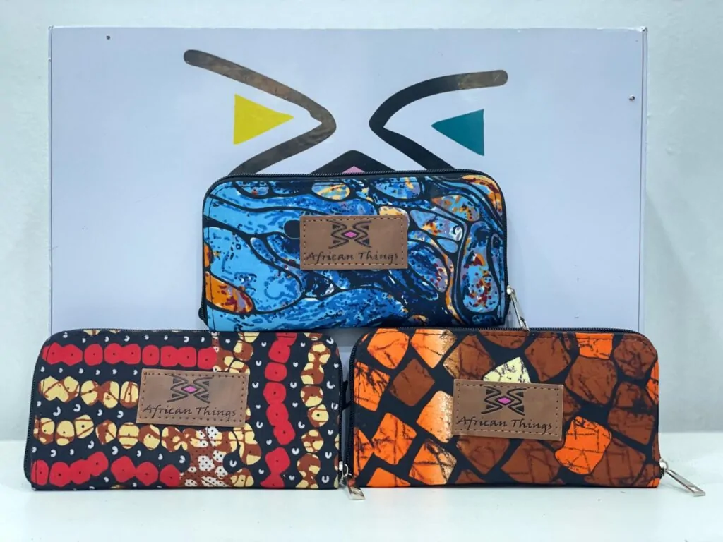 African Print (Ankara) Female Wallet - Perfect small Christmas gift for a girlfriend.