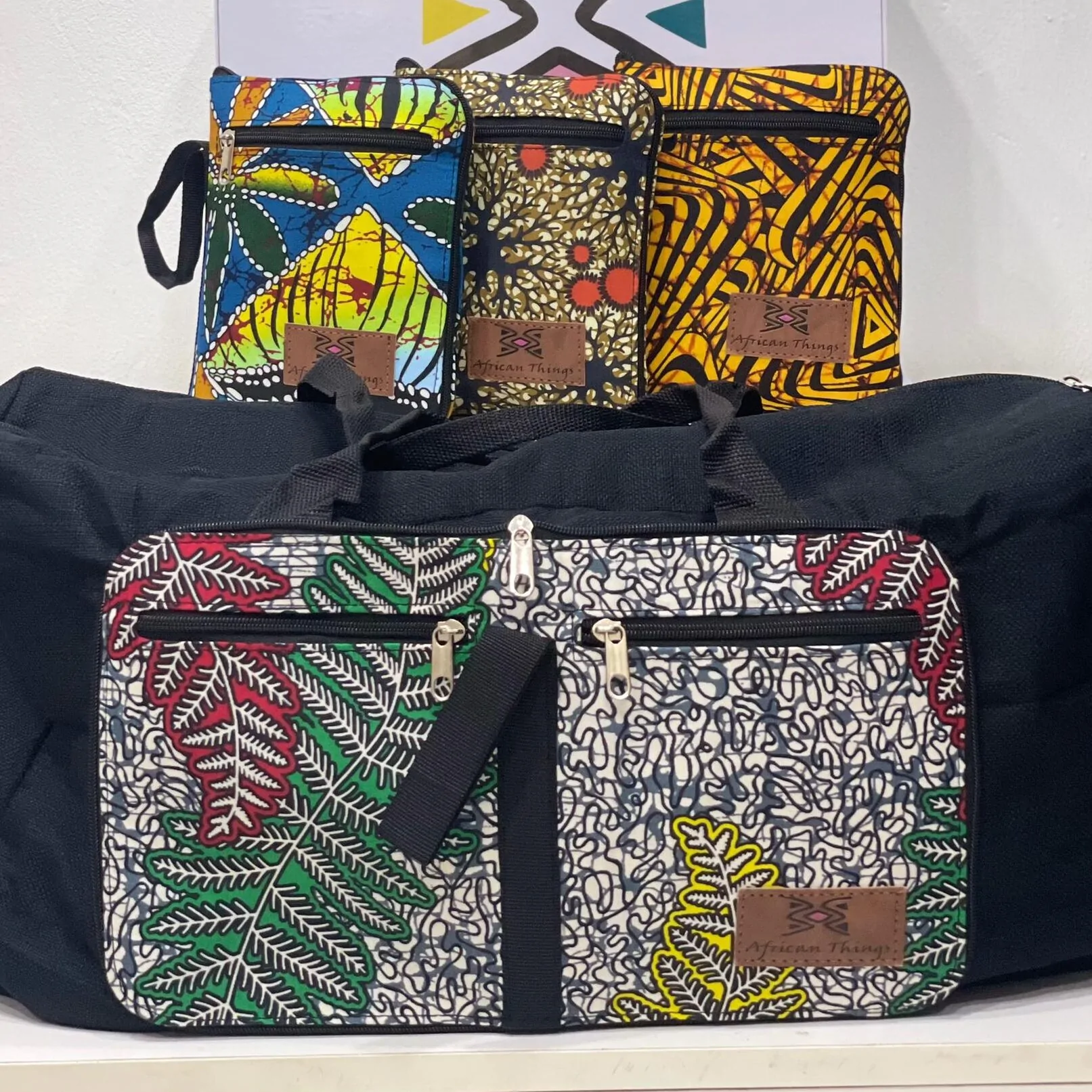 50+ Unique Christmas Gift Ideas for Nigerian Dads 4 african print travel bag duffle collapsible ankara edited