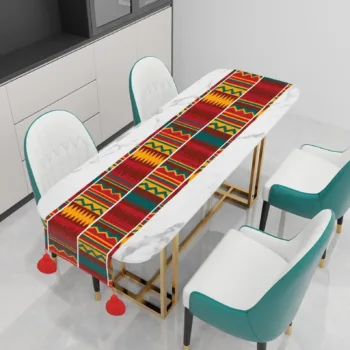 African print table runner