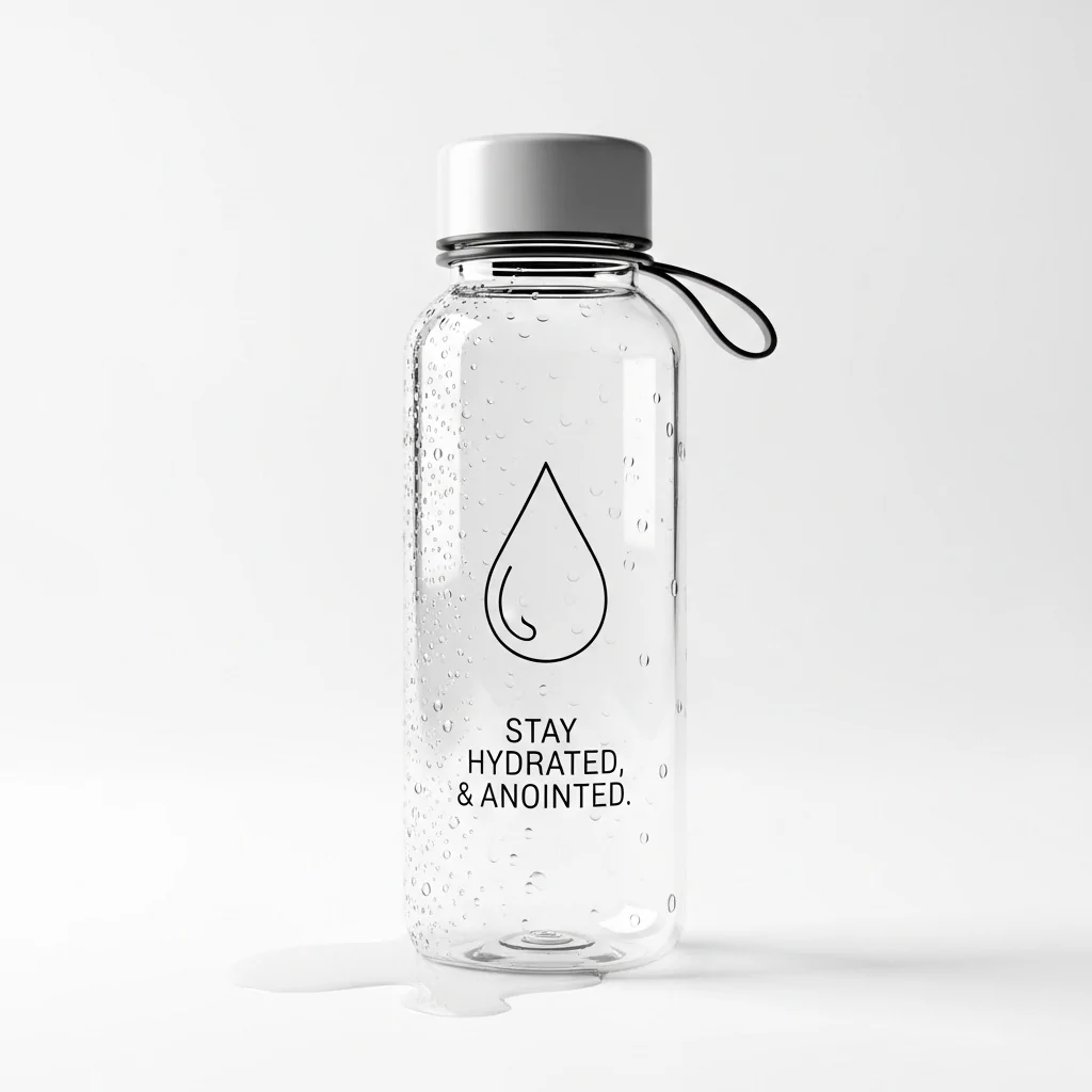 Branded water bottle flask