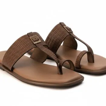 Genuine male leather sandals palm slippers