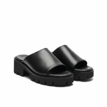 Men's genuine leather slides