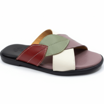 Men's genuine leather slides