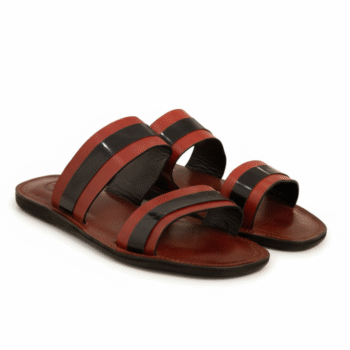 Men's genuine leather slides