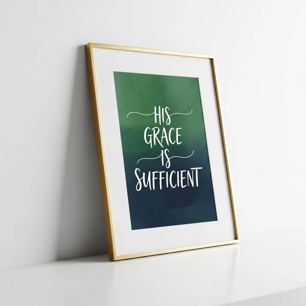 A scripture wall mounted or office art piece with a frame - Gift for a church in Nigeria