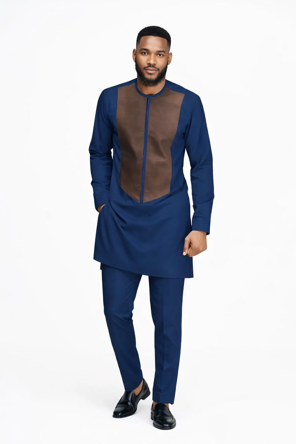 The Ultimate Guide to Nigerian Male Wedding Guest Attire: Style, Culture, and Tradition 8 A Nigerian man wearing a senator outfit traditional dress, useful as a male wedding attire for weddings in Nigeria