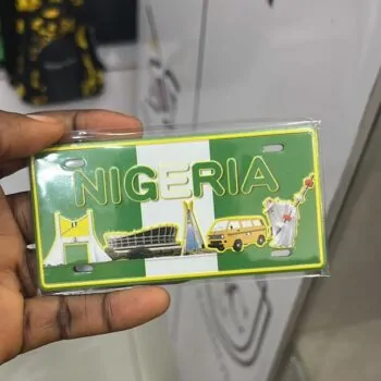 Nigeria Landmarks License Plate Magnet