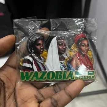 Wazobia Nigeria Cultural Fridge Magnet