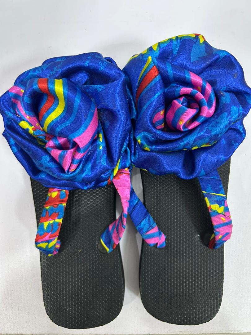 African Print Slippers