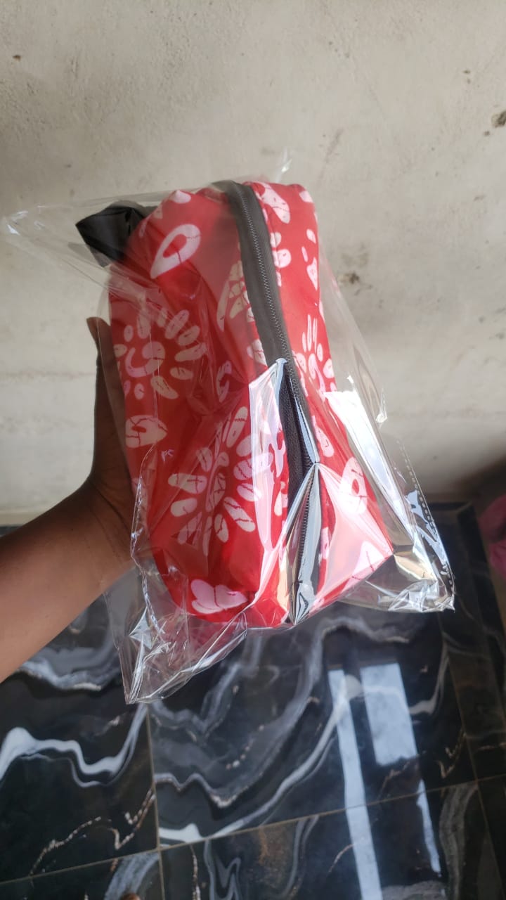 Ankara cosmetic pouches bulk order from African Things