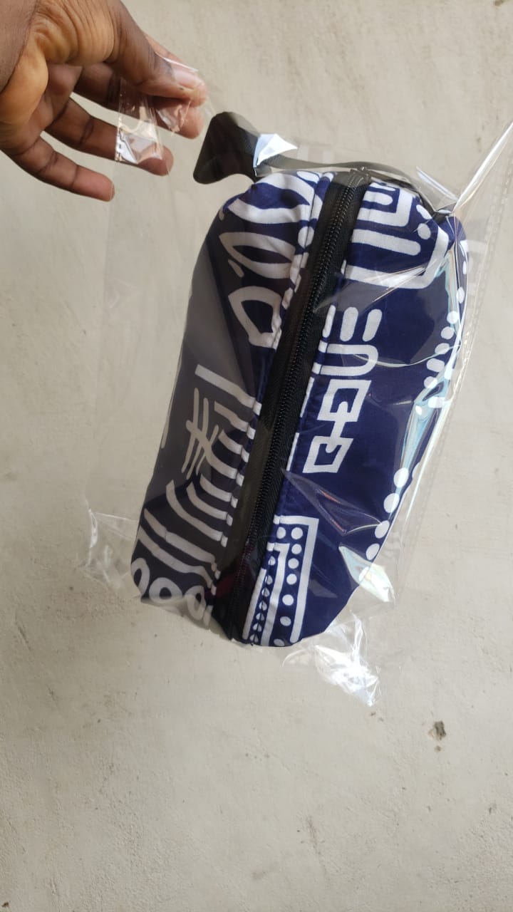 Ankara cosmetic pouches bulk order from African Things