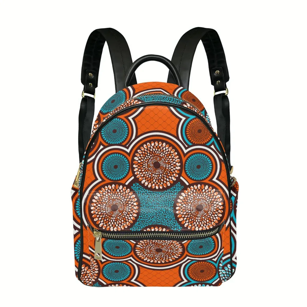 Ladies backpack — Ankara print