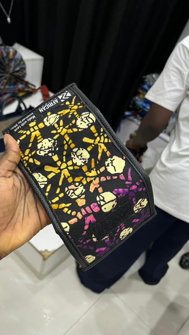 African print male wallet:card holder
