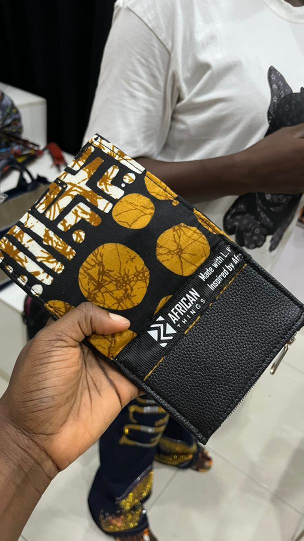 African print male wallet:card holder