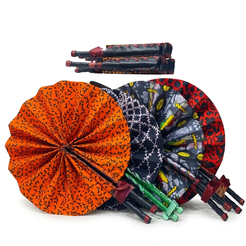 Traditional African Hand Fan souvenir for birthday thank you gift ideas for guests in Nigeria