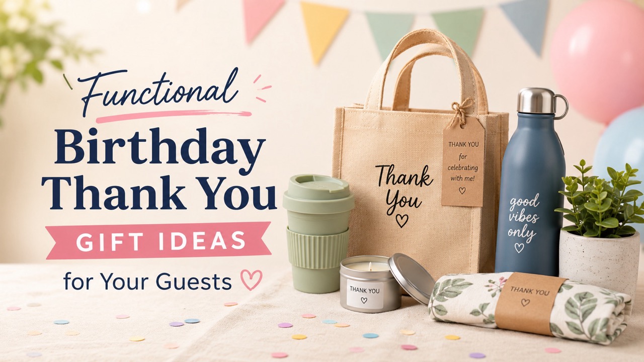 Functional Birthday Thank You Gift Ideas for Your Guests