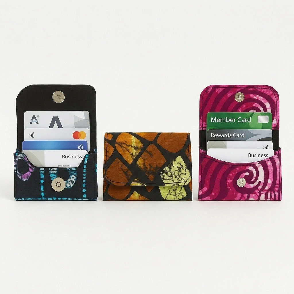 18. African Print Card Holder/Wallet