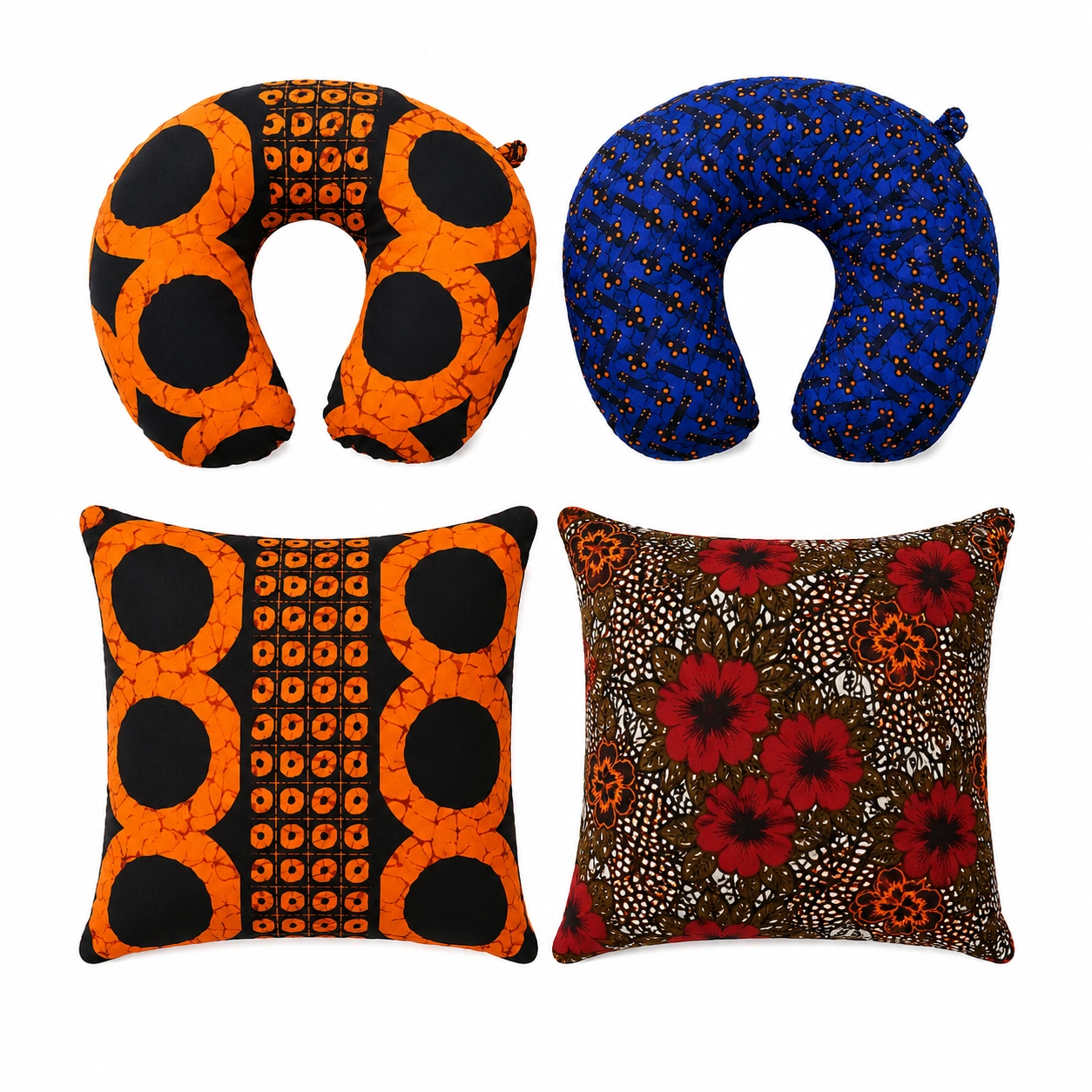 4. Ankara Neck & Throw Pillow