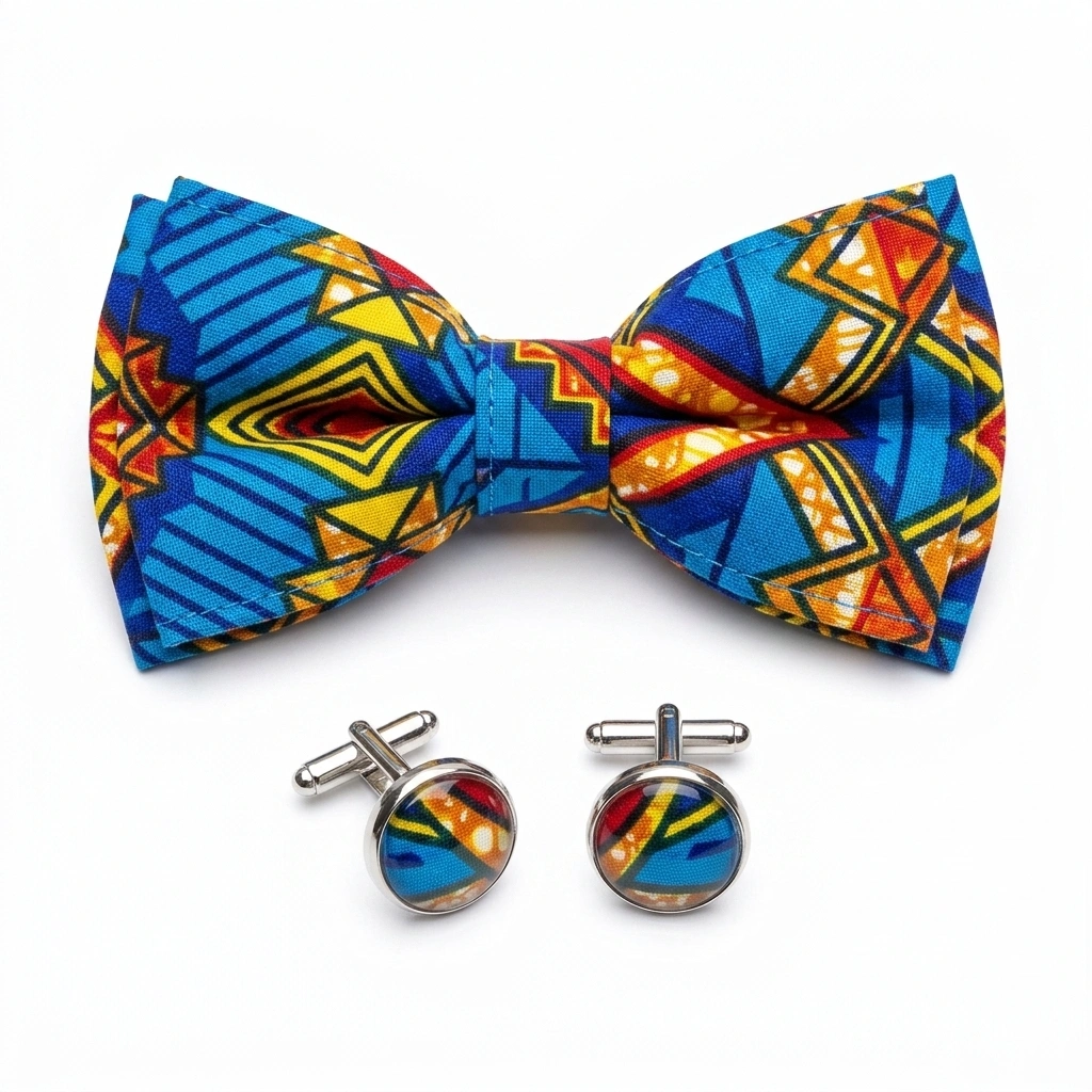 14. Ankara Bow Ties & Cufflinks