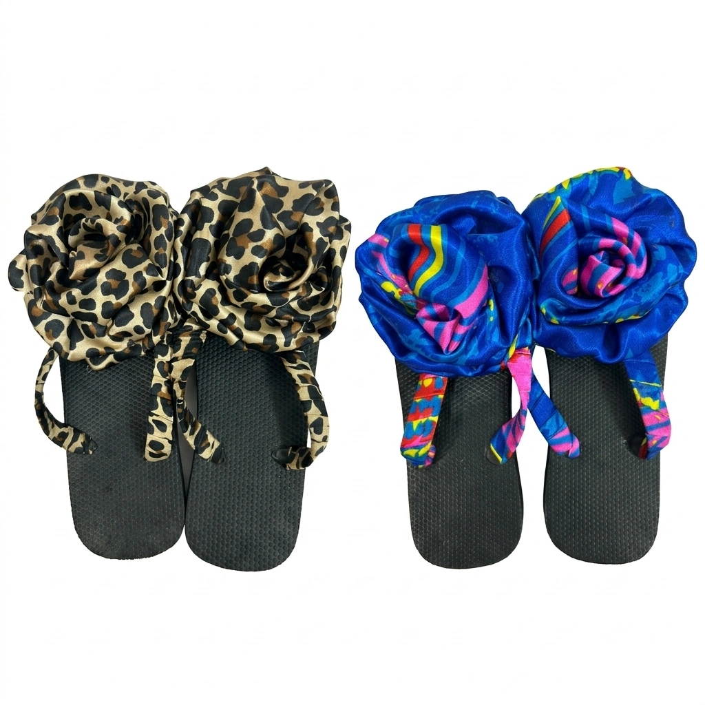 21. Ankara Flip Flops for Ladies