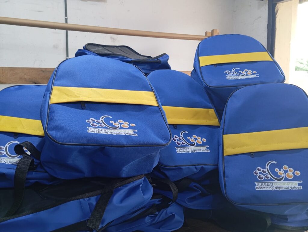 A branded/customized school bag/backpack from African Things for corporate gifts and promotional souvenirs in Nigeria