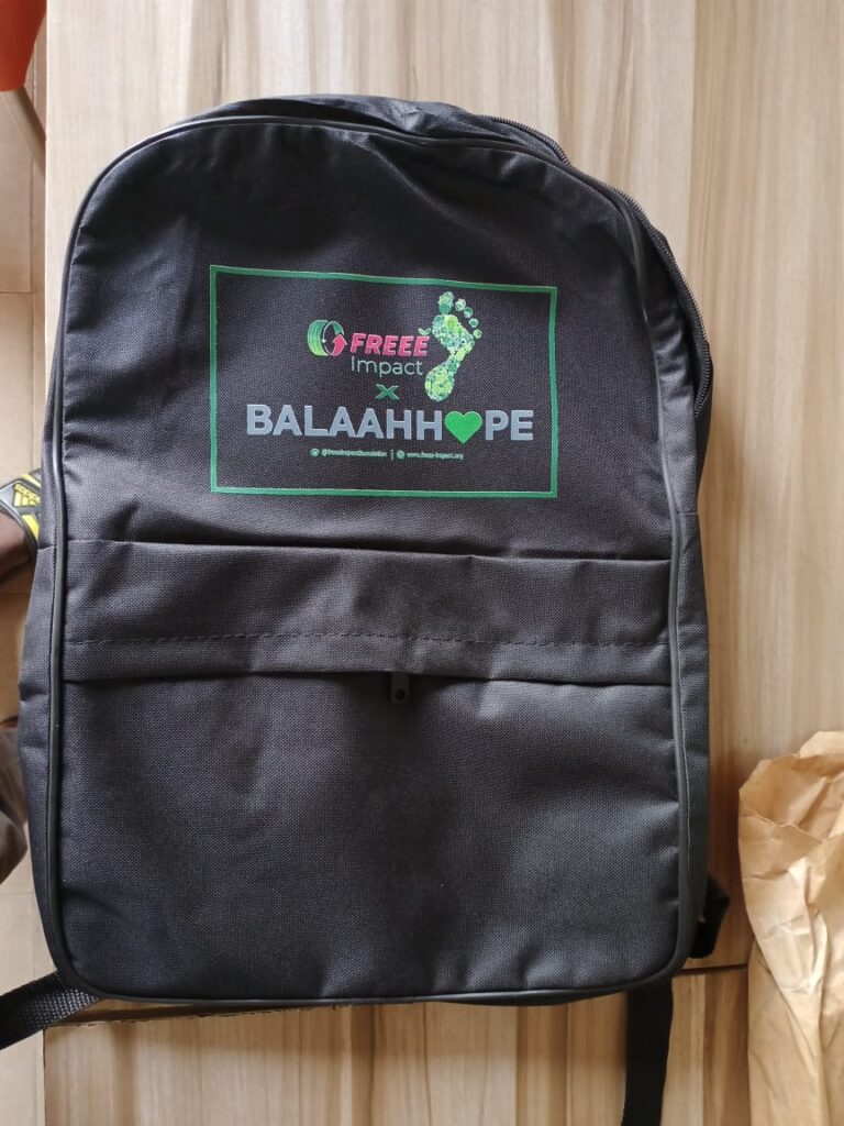 A branded/customized school bag/backpack from African Things for corporate gifts and promotional souvenirs in Nigeria