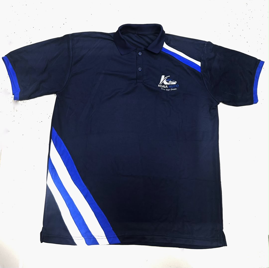 Fully premium custom branded corporate T-shirt Auto client from African-Things