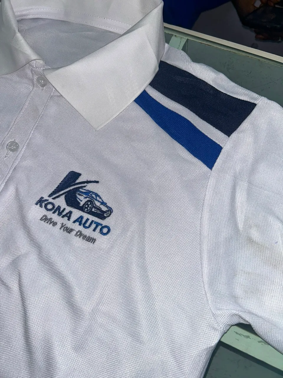 Fully premium custom branded corporate T-shirt Auto client from African-Things
