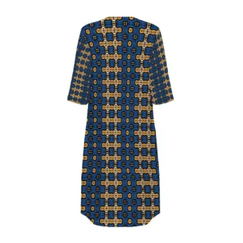 Blue Ankara African Print Kimono Robe – Women’s Cape Cardigan | Afrocentric Boho Cover Up