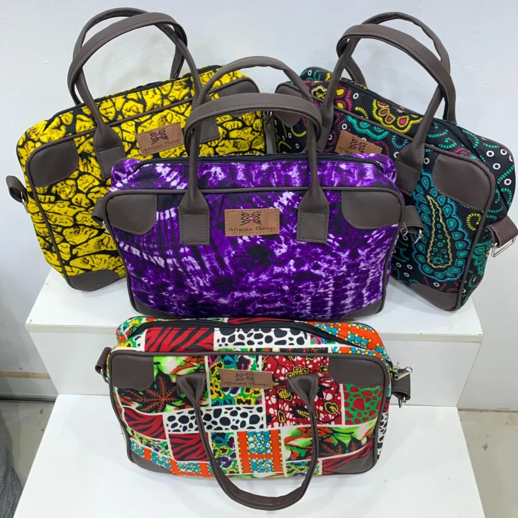 Ankara/African print laptop bags