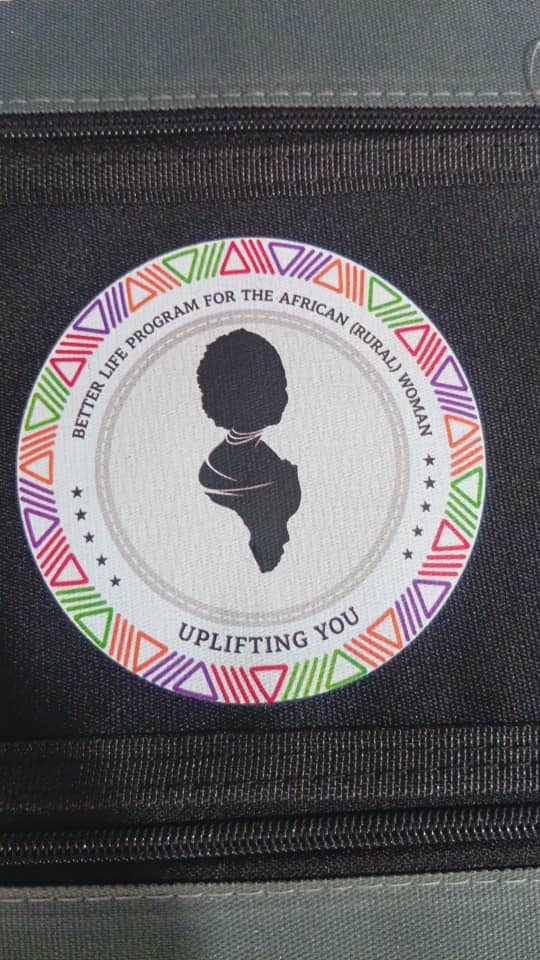 Corporate branded backpacks from African Things for the Better Life Program for The African Rural Woman