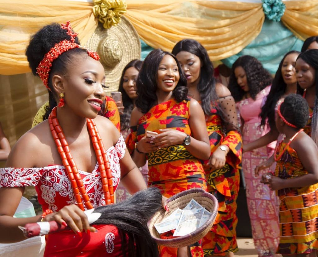 What the bride and groom wear in an Igbo traditional marriage