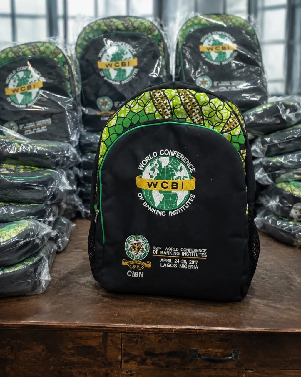 World Conference of Banking Institutes WCBI - CINB Ankara laced backpacks bulk order
