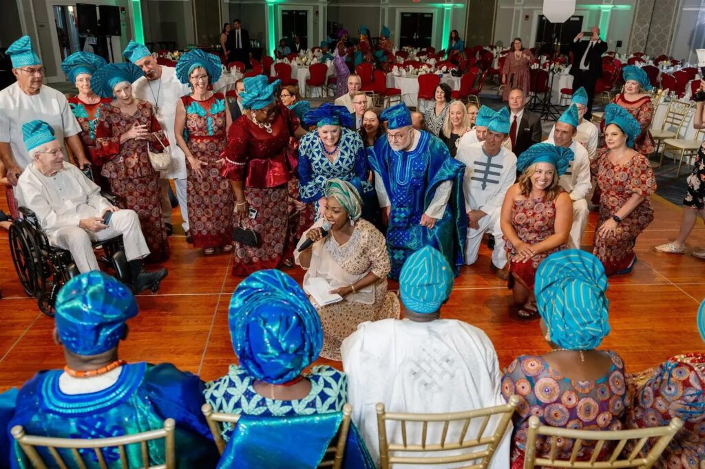 Yoruba bride family groom family traditional wedding