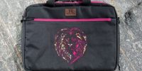 Lion Oju pink African Laptop bag