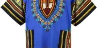 Dashiki shirts African blue