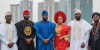 Group of people wearing traditional Nigerian dresses/attires