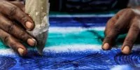 Adire wax printing